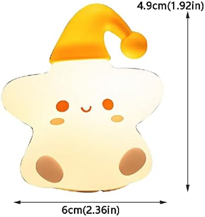 Dječija noćna svjetla zvijezda silikonska noćna svjetla punjiva noćna svjetla na dodir slatka noćna lampa za noćni ormarić