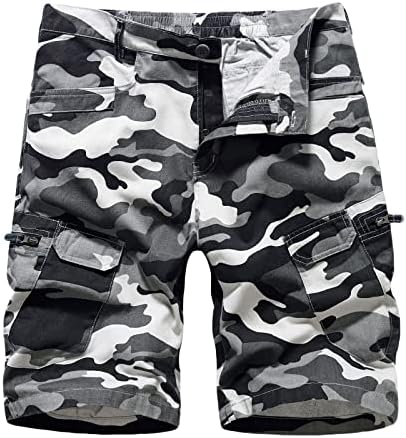 Taktičke kratke hlače za muškarce opušteno fit povremene kratke hlače Prozračne ribolovne kratke hlače Kamuflage Twill kratke hlače sa džepovima