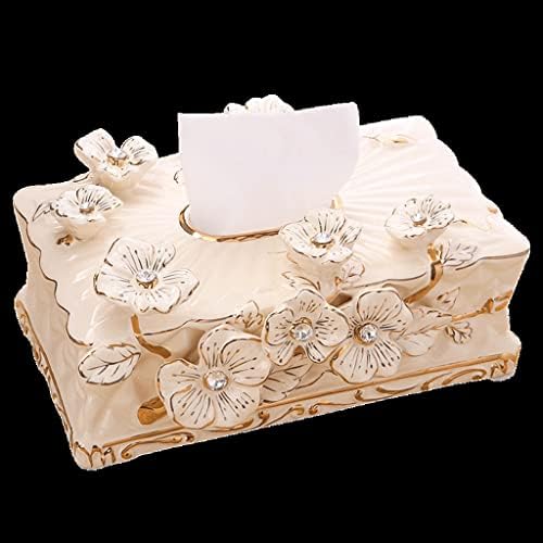 Zhuhw evropsko-stil tkiva tkiva tkiva tkiva salveta kutija keramičke kutije za kavu stolni ukras ukras