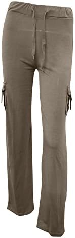 ASNTRGD široke noge gaćice za žene plus veličine visoke wriističke hlače sa džepovima Y2K planinarske vrećaste traperice