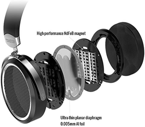 Takstar Hi-Fi slušalice ožičene stereo dinamičke headworn slušalice sa proteinskim kožnim ušivanjima za putne rad TV PC Cellphone