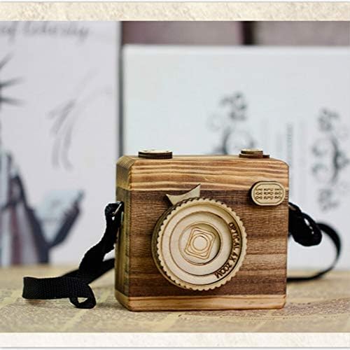 Kreativna ručno rađena drvena Craft Music Box ClockWork DIY kamera Dječji rođendanski ukras Viseći ukrasi Dječja igračka