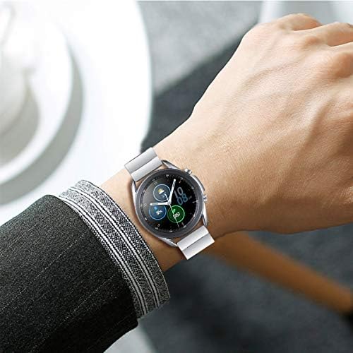 Kartice Bands kompatibilni sa Samsung Galaxy Watch 3 45 mm trake, 22 mm od nehrđajućeg čelika za zamjenu metala od nehrđajućeg čelika