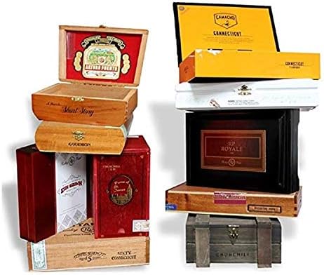 2 set-drvene prazne kutije za cigare pakovanje od 10 praznih