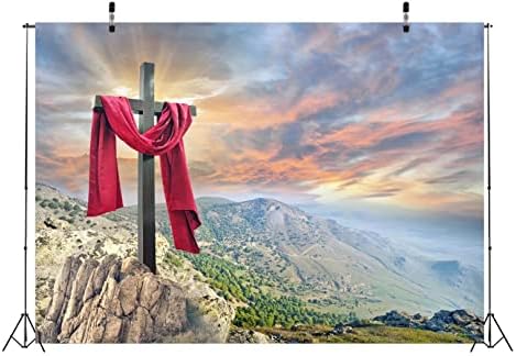 BELECO 12x10ft tkanina vaskrsenje Isusa krst Uskrs pozadina Svete svjetlosti planinska pozadina Biblija moli hrišćanske crkve ukrasi