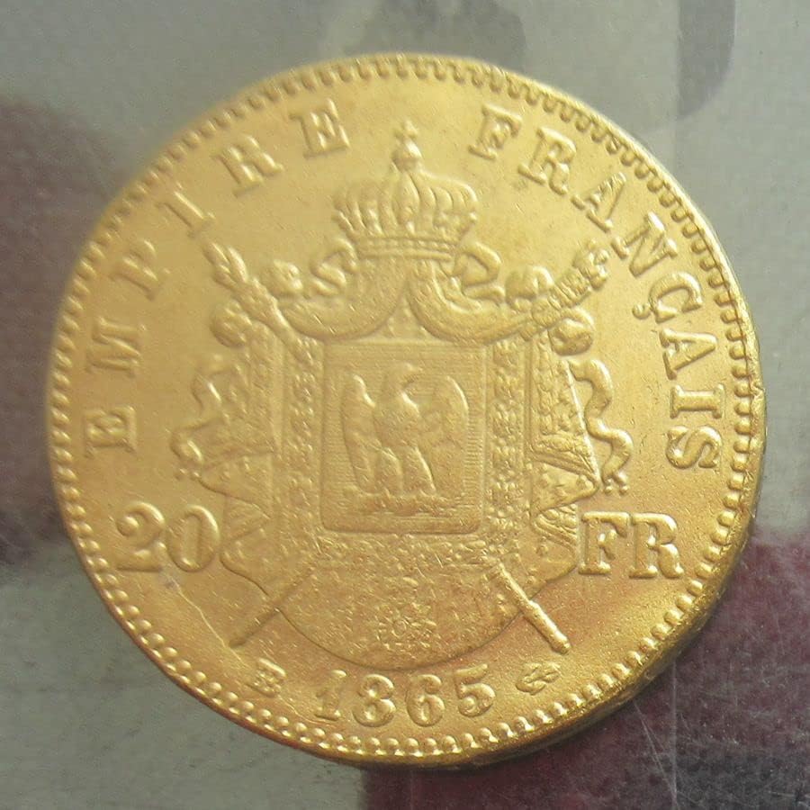20 Francs Napoleon 17 modeli Opcionalni francuski franak stranog kopiranja pozlaćenog komemorativnog novčića