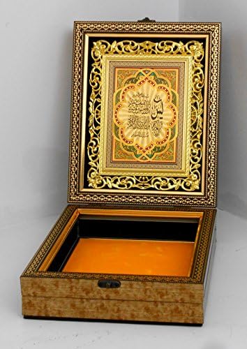 1903 Islamska muslimanska kur'an kutija / Drvo / Početna Dekorativni