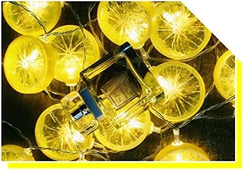 2 pakovanja svjetla za žice od voćnog limuna, LED trepćuća žuta Lemon Fairy lampa na baterije za vjenčanje / dom/spavaću sobu/zabavu/Festival/terasu/Božićnu