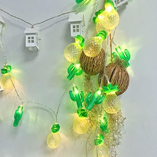 Umjetno voće Fairy dekor svjetlo, zlato ananas zeleni kaktus niz svjetlo 20led Božić lampioni noćna svjetla za Party vjenčanje Home
