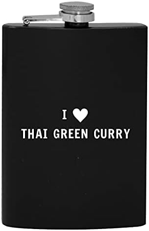 I srce volim tajlandski zeleni Curry - 8oz Hip boca za piće alkohola