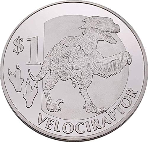 TRICLAWED DINOSAUR srebrna pribora za kolekciju novčića životinja Dinosaur Zlatni kovanica Zlatni vilinski novčić za obnavljanje kovanica