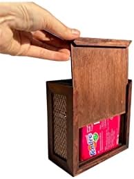 1 paket, držač tkanog drveta kutija, kutija za papirnog lica, a zatim poboljšana drvena kvadratna kutija za tkivo, ukrasna tkiva za