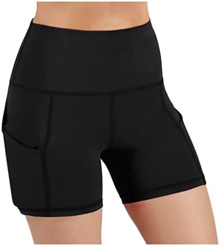 LCEPCY ženske joge kratke hlače sa dubokim džepovima za telefon, temmy kontrola visokih struka kratke hlače atletska kompresija kratka