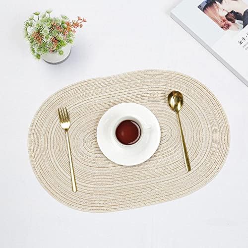 Jucheng pamučna prediva ovalna placemat toplotna izolacija Coaster jastučići protiv ljuljanja ručno tkani kućni ukrasni stol mat