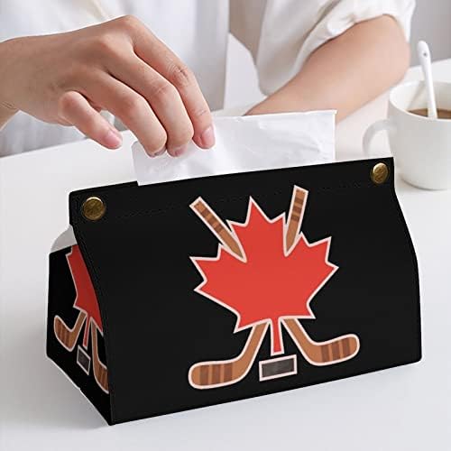 Kanada Maple Hockey tkiva kutija za pokrov za lica Organizator CASE HOLDER DISMENZER NAPKAN Desktop Dekorativni za kućni restoran