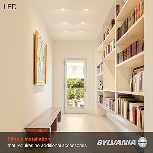 Sylvania 5 / 6 LED ugradna rasvjeta svjetla sa oblogom, zatamnjenim, 9W = 65W, 675 lumena, meka bijela 3000K, mokri ocijenjeno - 12