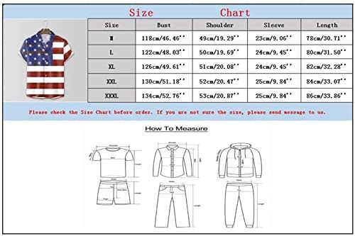 Miashui velika i visoka košulja muška moda slobodno vrijeme Zastava 3d Digitalna štampa dugme rever kratki rukav košulja vrat Dugi