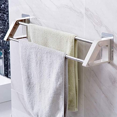 Samoljepljivi ručnik, dvokrevetna kupaonica od nehrđajućeg čelika viseći ručnik ljepljivi vješalica ručnik-krakima 66,5cm