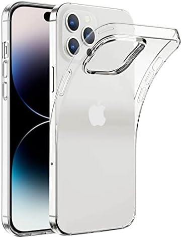 Astra futrola za iPhone 14 Pro Max Crystal Clear 6.7 inch, ne-žuti, protiv ogrebotina, tanak kroj, Neklizajući Branik zaštitni poklopac otporan na udarce