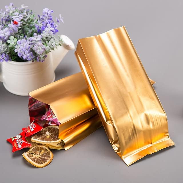 50kom mat Zlatna torba za orgulje čaj kafe u prahu torbe za pakovanje aluminijumske folije Vakuumska torbica za hranu