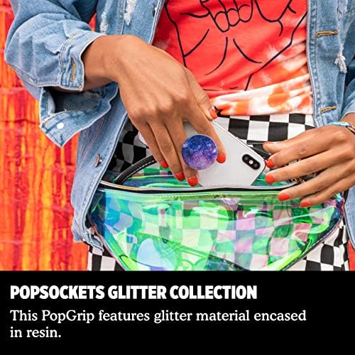 PopSockets: PopGrip sa zamenljivim vrhom za telefone & tablete - Glitter Nebula