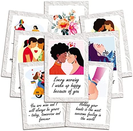 uzbudljive živote romantične ljubavne kartice za lezbejske parove LGBT ljubav - romantična kartica sa kovertom - kartica za nju, za ženu, Dan zaljubljenih, Božić, rođendan, godišnjica, vjenčanje