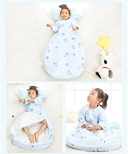 Ljfli Sleep Baž za spavanje Dječja opruga i jesen tanki pamuk Izmjenjivi rukavi protiv udarca za bebe i mališane