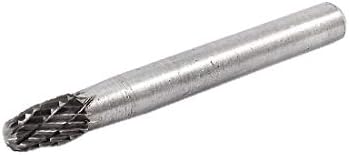 X-DREE 6mm izbušena rupa 6mm vrh dvostruko rezani Volfram karbid rotaciona Dijamantska tačka (6 mm vástago 6 mm punta de corte doble