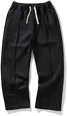 Šivene Pantalone Sa Naborima Za Muškarce Tokom Cijele Sezone Odgovaraju Gaćicama Casual Sve Jednobojne Labave Plus Size Pantalone