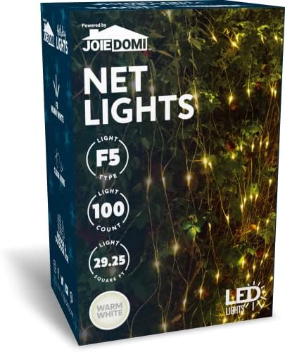 Joiedomi 100 LED 4.5 ft x 6.5 ft Božić neto svjetla za unutrašnju & amp; vanjski ukrasi, Božić Događanja, Badnje veče dekor, božićno