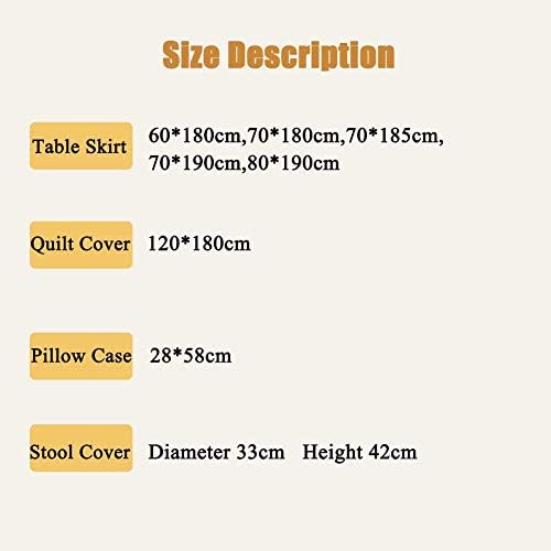 ZHUAN Setovi tablica za masažu, set suknji za masažu od mikrovlakana 4 komada Beauty Bed Cover masažni Salon Prekrivač za krevet s