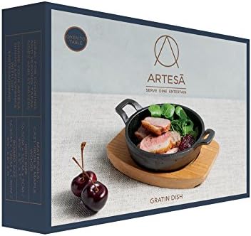 Artesà minijaturna posuda za serviranje u poklon kutiji, plitki lonac u stilu, Liveno gvožđe, 16,5 x 12,5 cm