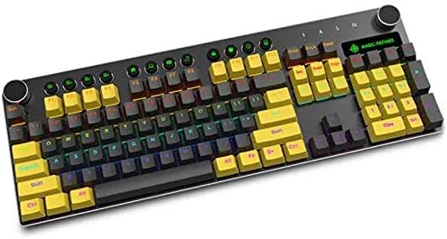Teerwere Gaming Keyboard 108 tasteri žičani RGB pozadinsko osvetljenje plavi prekidač PBT Keycaps mehanička tastatura za igre Ultra-performanse