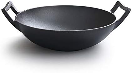 SHYPT tava od livenog gvožđa ravno dno wok non-stick Wok indukcioni štednjak opšta tava od sirovog gvožđa