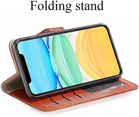 Koeok torbica za novčanik za iPhone 14 Pro Max, Premium držač kartice od prave kože magnetni Folio stalak Flip Case Shockproof zaštitni