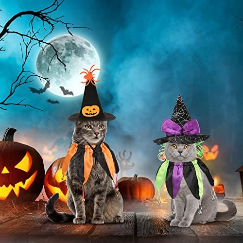 4 kom Halloween cat Witch Kostimi Vještičji mačji šeširi i kragne sa zvonima smiješni čarobnjački Kostimi Cat Halloween Odjeća dodatna