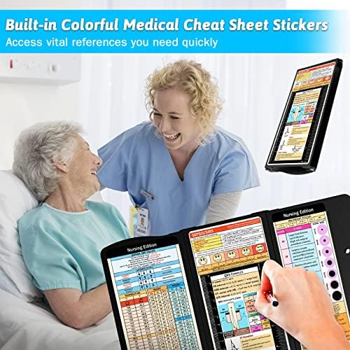Međuspremnik za medicinske sestre sklopivi međuspremnik medicinski: Nursing Edition Cheat Sheets aluminijum 3 sloja sklopivi međuspremnik