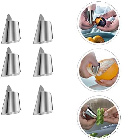 Cabilock Kuhinjski alati zaštita prsta za sečenje 20kom zaštita za rezač prstiju od nerđajućeg čelika zaštita za nokte za nokte kuhinja