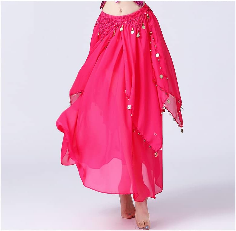 Twinkledene ženske trbušne plesne suknje šifonske ljuske suknje sa cion indijski plesni kostim za žene