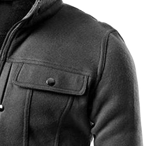 Muška povremena zimska vojska jakna puna zip lagana na otvorenom jakne sa ovratnikom sa više džepa