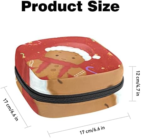 Gingerbread Man Božićna torba za čuvanje higijenskih uložaka prenosiva torba za Periodni komplet jastučići za menstrualnu vrećicu