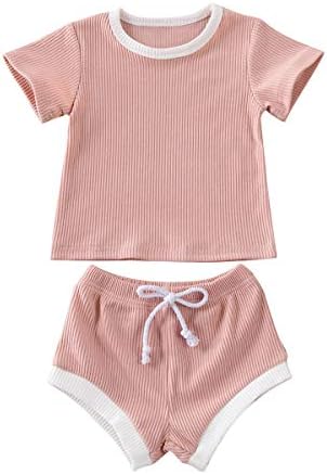 Novorođene kratke hlače za bebe odmočene majice TOP + TRAKSString kratke hlače Summer Set odjeće