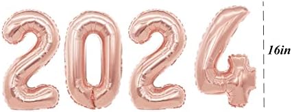 16 inčni 2023 baloni srebrni, 2023 baloni broj folije za 2023 novogodišnje festivalske zabave Diplomirani ukrasi, srebro