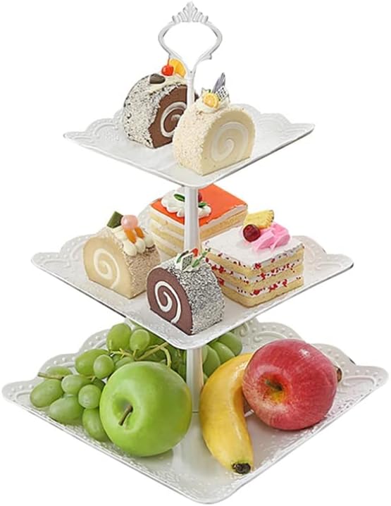 N / evropski stil 3-slojni voćni tanjir sušeno voće popodnevni čaj torta stol za ležište dnevne sobe stalak za torte za rođendansku