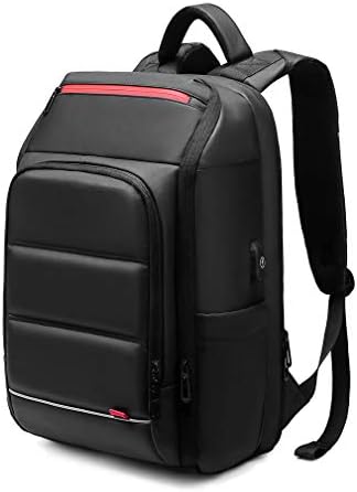 Eurcool laptop ruksak za muškarce, multifunkcijski posao 15,6 inčni backpack laptop, sa USB punjenjem portom putne torbe, crno-03,