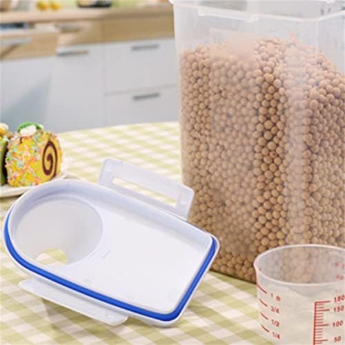 MXQZCK plastična kutija za skladištenje dozatora za žitarice kuhinjska posuda za zrno pirinča za hranu 2kg