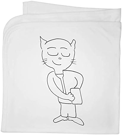 Azeeda 'mačka pomoću mobilnog pamučnog debelog prekrivača / šal