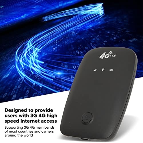 Bežični mrežni ruter, Mini bežična WiFi mobilna pristupna tačka, 4G Slot za SIM karticu za mobilnu WiFi pristupnu tačku 2100mAh baterija