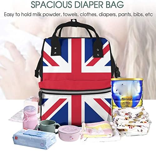 Ruksaci za promjenu pelena za mamu Ujedinjeno-kraljevstvo-UK-zastava putničke torbe za knjige torbe za ručni paket