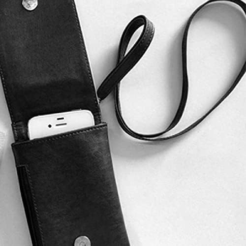 Simbol tastature A Umjetnost Deco poklon modni telefon novčanik torbica viseći mobilni torbica crni džep